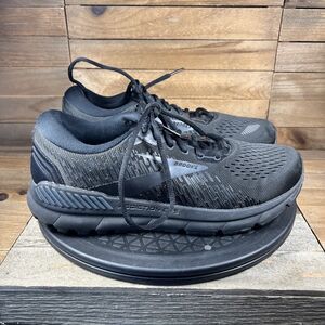Brooks Addiction GTS 15 Mens Size 8.5 Narrow Black Lace Up Shoes NO INSOLES